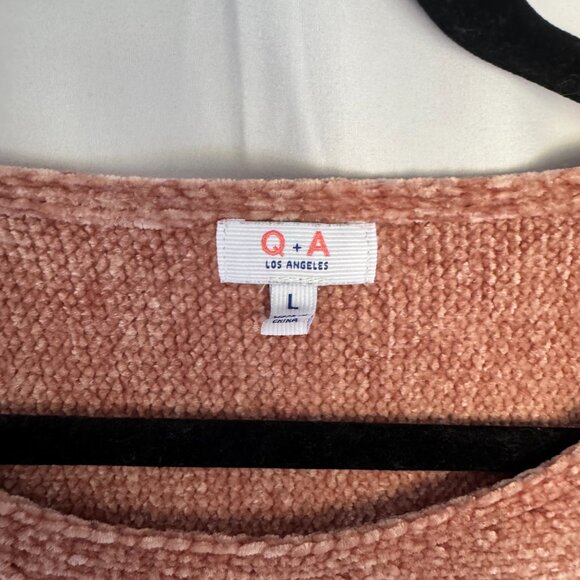 Q & A Los Angeles Womens Sweater batwing super Soft Pink Mauve Size L - 0395 - Picture 4 of 5